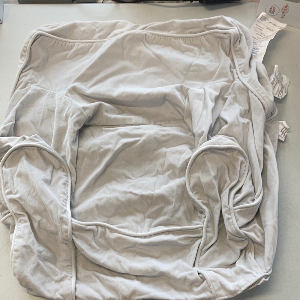 NWOT Pottery Barn Kids My 1st Anywhere Chair Slipcover Velour Gray